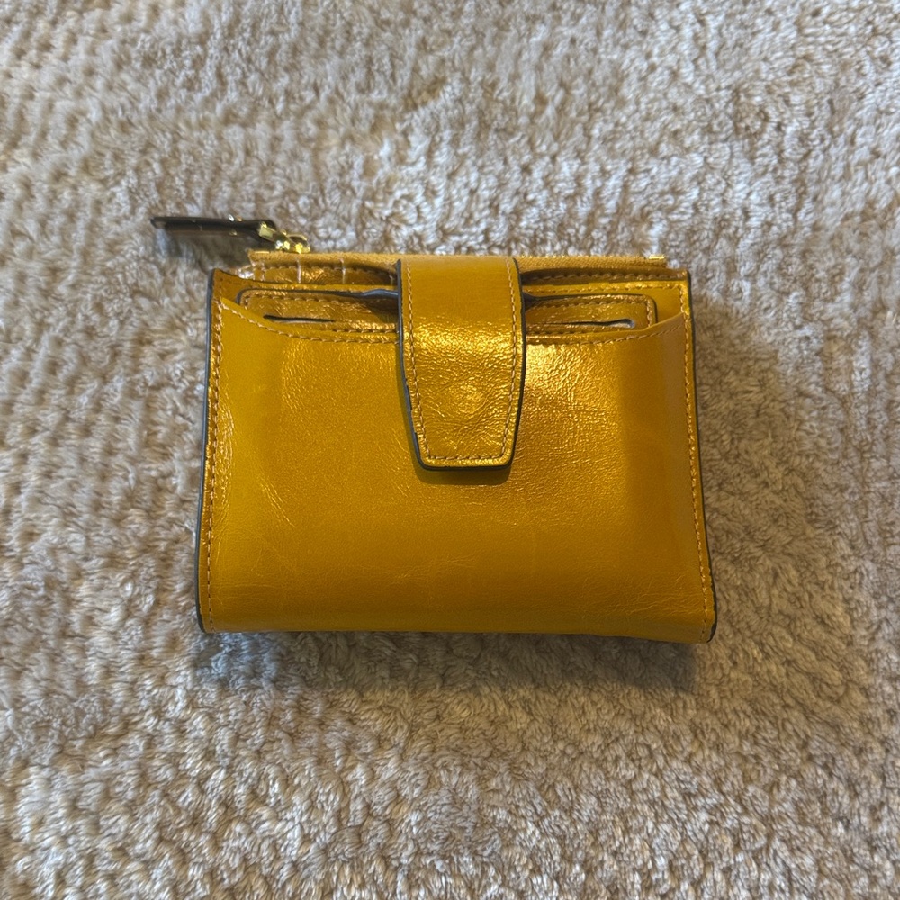 Yellow Leather Women's Wallet